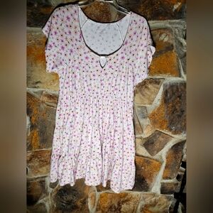 No Boundaries white floral dress
